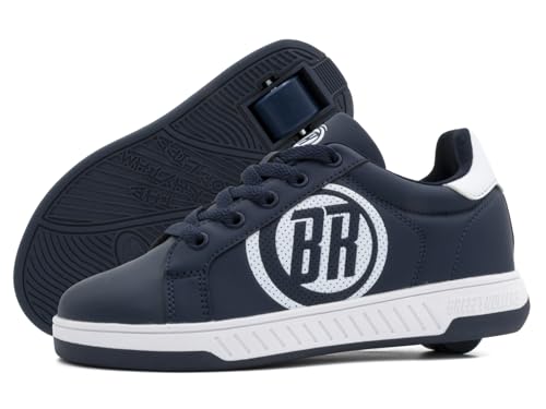 BREEZY ROLLERS Schuhe mit Rollen für Kinder I Rollschuhe-Sneaker Kids I Von Kinder Straßen-Schuhen zu Rollschuh in wenigen Sek. I Patentiertes Klick-System I Turnschuhe mit Rollen für Mädchen & Jungen von Breezy Rollers