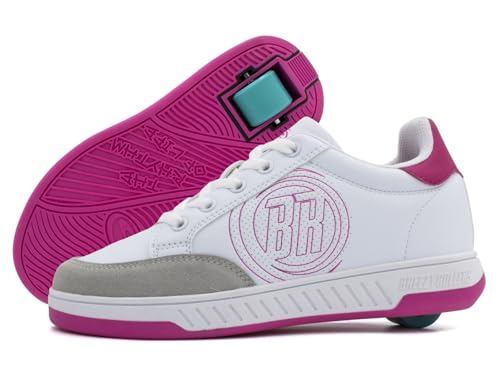 BREEZY ROLLERS Schuhe mit Rollen für Kinder I Rollschuhe-Sneaker Kids I Von Kinder Straßen-Schuhen zu Rollschuh in wenigen Sek. I Patentiertes Klick-System I Turnschuhe mit Rollen für Mädchen & Jungen von Breezy Rollers