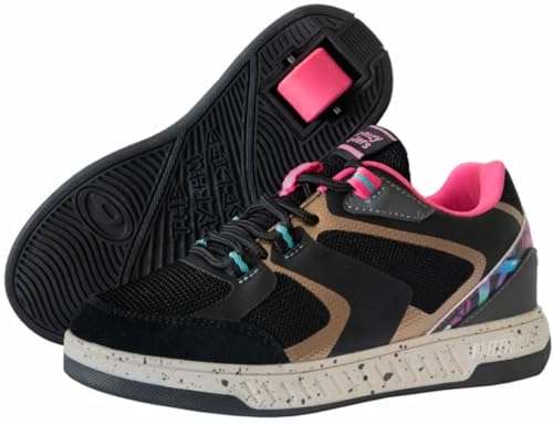 Breezy Rollers 2192371 Schuh mit Rollen Black/Multi/pink, 37 von Breezy Rollers