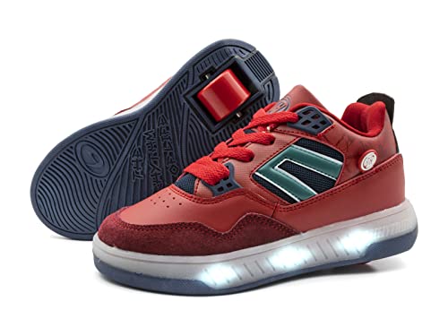 Breezy Rollers 2195701, Schuhe mit Rollen LED, Rollschuhe Led, Leuchtschuhe, Kinderschuhe mit Einer Rolle, Skateboardschuhe (eu_Footwear_Size_System, Big_Kid, Numeric, medium, Numeric_34) von Breezy Rollers