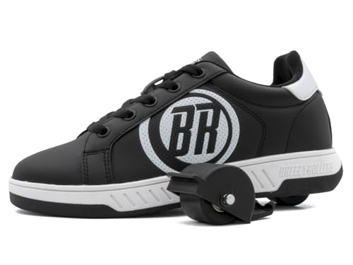 Breezy Rollers Schuhe mit Rollen für Kinder I Schuhe mit Rollen für Kids I Von Kinder Straßen-Schuhen zu Rollschuh in wenigen Sek. I Patentiertes klick-System I Schuhe mit Rollen für Mädchen & Jungen von Breezy Rollers