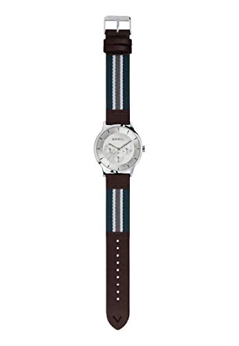 Breil Armbanduhr Mann TWENTY20 quadrante Weiss e uhrarmband in Kalbsleder braun, Werk MULTIFUNKTIONAL QUARZUHR von Breil