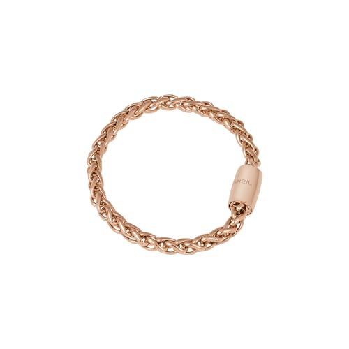 BREIL - Damenarmband Element Small Wave aus der Kollektion MAGNETICA SYSTEM TJ2932 - Damenschmuck, Armband ist veränderbar und mit anderen Stücken der Kollektion kombinierbar - Stahl/Roségold, 19 cm von Breil
