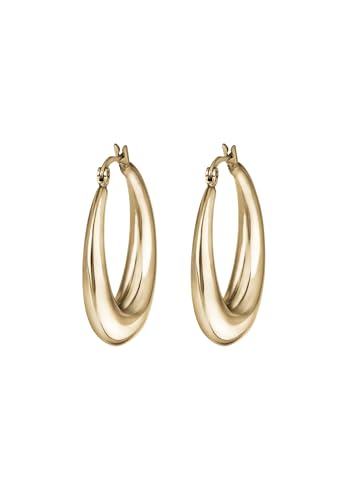 BREIL - Damenohrringe Hyper Collection TJ3045 - Damenschmuck - Leichter IP-Goldstahl-Ohrring für Damen, mit Hochglanzoberfläche und Steckverschluss - Gold von Breil