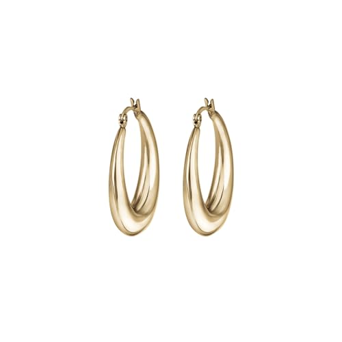 BREIL - Damenohrringe Hyper Collection TJ3045 - Damenschmuck - Leichter IP-Goldstahl-Ohrring für Damen, mit Hochglanzoberfläche und Steckverschluss - Gold von Breil