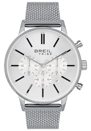 Breil Herren Armbanduhr Avery in der Farbe Silber mit Metallarmband, Gehäusedurchmesser: 42 mm, EW0508 von Breil