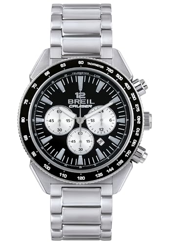 Breil Uhr Cruiser Kollektion Quarz-Chrono-Uhrwerk und Stahlarmband für Herren von Breil