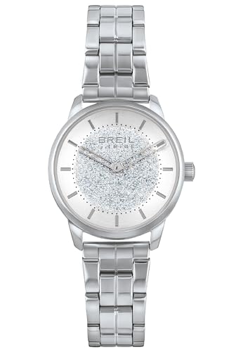 Breil - Damenuhr Lucille Collection EW0541 - Damen-Accessoires - Polierte Stahluhr für Damen mit einem Gehäusedurchmesser von 32 mm und Einer Verstellbaren Armbandlänge von 13,5 bis 19 cm von Breil