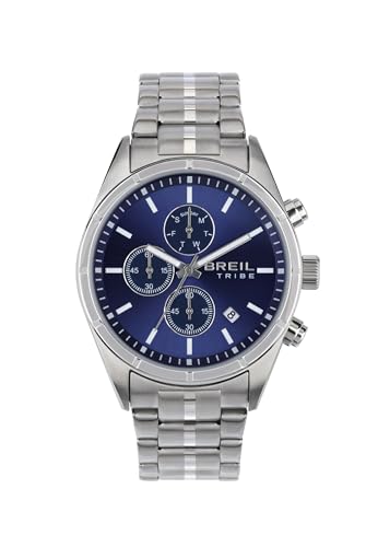 Breil Herren Armbanduhr Captain mit silberfarbenem Stahlarmband, 10 Bar, Gehäusedurchmesser: 42 mm, EW0692 von Breil