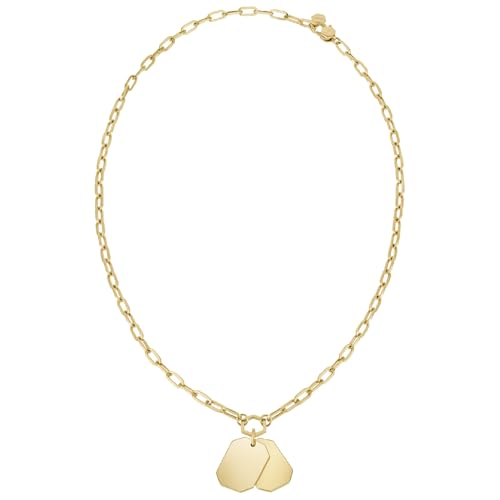 Breil, Halskette Private Code Collection, Edelstahlkette mit Individuellen Stahlelementen mit Glänzender Oberfläche, Verstellbare Länge von 40 cm bis 46 cm von Breil