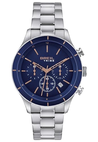 Breil, Herren-Chronograph Dude Collection, Herrenuhr mit Sportlichem und Minimalistischem Design, mit Uhrwerk PE 902 und Wasserdichtigkeit bis 5 Atm von Breil