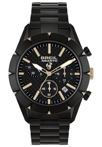Breil Uhr Herren Abarth Ziffernblatt SCHWARZ Bewegung Chrono Quartz e GÜRTEL Polyurethane SCHWARZ TW1941 von Breil