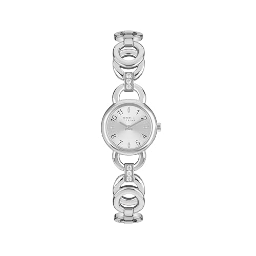 Breil ALYA Armbanduhr für Damen in der Farbe Silber mit Armband aus Edelstahl, Wasserdichtigkeit: 3 bar, Gehäusedurchmesser: 26 mm, EW0697 von Breil