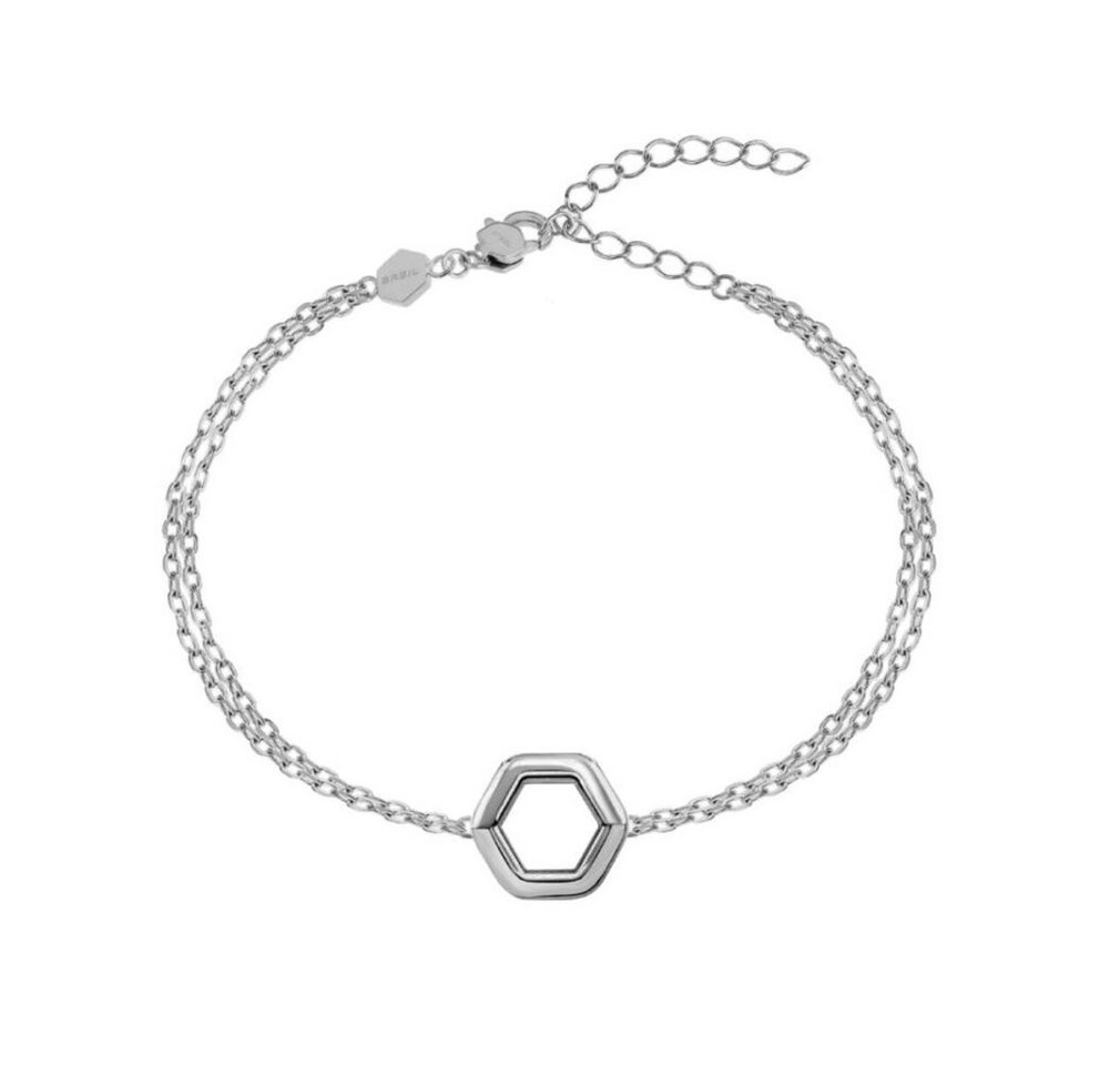 Breil Armband Dvojitý ocelový náramek pro eny Hexagonia TJ3509 Breil Armband Dvojitý ocelový náramek pro eny Hexagonia TJ3509 von Breil