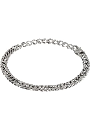 Breil Armband GRITTY für Herren aus Edelstahl in der Farbe Silber, mit Karabinerverschluss, Länge: 22 cm, TJ2974 von Breil