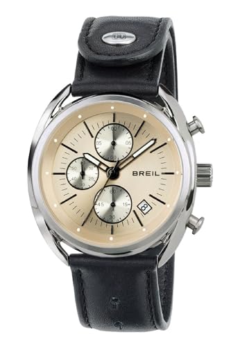 Breil Armbanduhr fur Mann BEAUBOURG mit uhrarmband aus Kalbsleder, Werk Chrono QUARZUHR von Breil