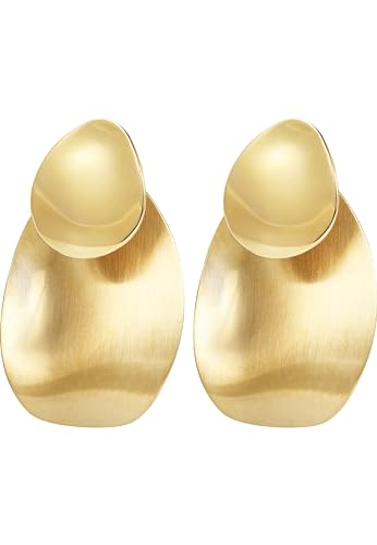 Breil B WHISPER Damen Ohrringe 3,1cm aus goldfarbenem IP-Stahl in der Farbe Gold, TJ3233 von Breil