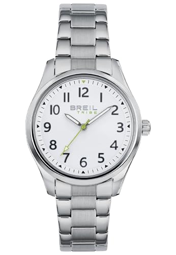 Breil Beginning Herren Armbanduhr aus Edelstahl in der Farbe Silber-Weiß 36mm, Wasserdichtigkeit: 5Bar, EW0624 von Breil