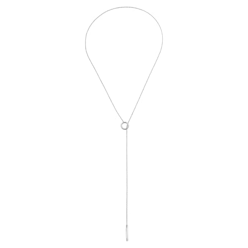 Breil, Flow Collection, Damenhalskette mit Anhänger aus Edelstahl, Bilux-Finish, Verschluss mit Ring, Verstellbare Länge 70 cm, Geschenkideen für Frauen von Breil