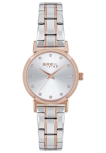 Breil Bella Damen Armbanduhr mit Armband aus Edelstahl in der Farbe: Silber, Gehäusedurchmesser: 28 mm, EW0613 von Breil