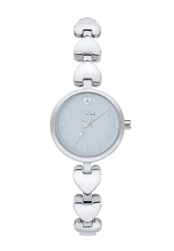 Breil Uhr Damen BT Heart Ziffernblatt PINK Bewegung NUR Zeit Quartz e Bracelet Stahl Silber EW0630 von Breil