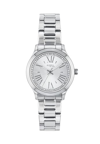 Breil Uhr Damen Abby Ziffernblatt Silber Bewegung NUR Zeit Quartz e Bracelet Stahl Silber EW0652 von Breil
