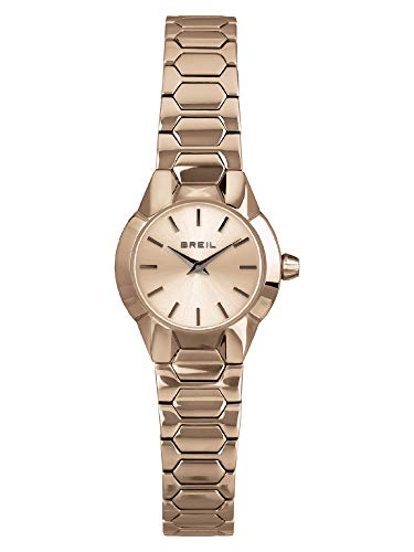 Breil Damen Armbanduhr New One in der Farbe Gold mit Edelstahlarmband, Gehäusedurchmesser: 24mm, TW1858 von Breil