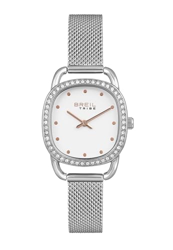 Breil Damen Armbanduhr Penelope in der Farbe Silber mit Edelstahlarmband, Gehäusedurchmesser: 28x28mm, EW0491 von Breil