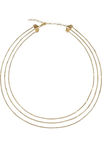 Breil - Damenhalsband Sinuous Collection TJ3095 - Damenschmuck - Stahlhaken für Damen, mit Karabinerverschluss und Hochglanzoberfläche, Gold - Verstellbare Länge von 39 cm bis 45 cm von Breil