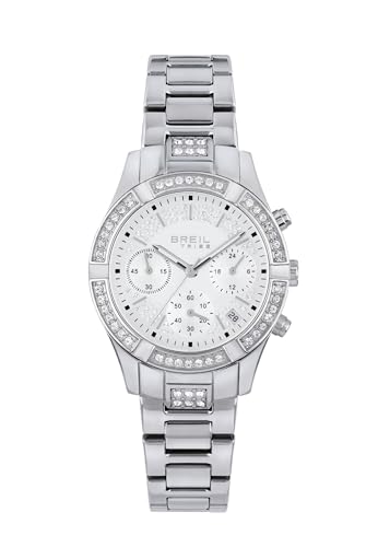 Breil Uhr Damen C'est CHIC Ziffernblatt Silber Bewegung Chrono Quartz e Bracelet Stahl Silber EW0665 von Breil