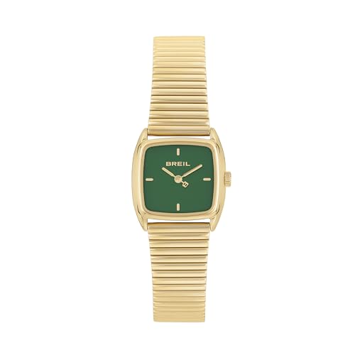 Breil Uhr Damen STYLIZE Ziffernblatt SCHWARZ Bewegung NUR Zeit Quartz e Bracelet Stahl Silber TW2050 von Breil