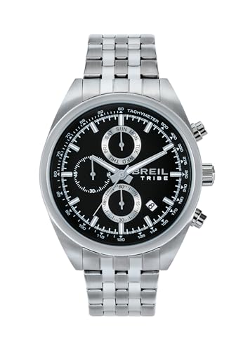 Breil Uhr Herren Sky Volt Ziffernblatt BLAU Bewegung Chrono Quartz e Bracelet Stahl Silber EW0775 von Breil