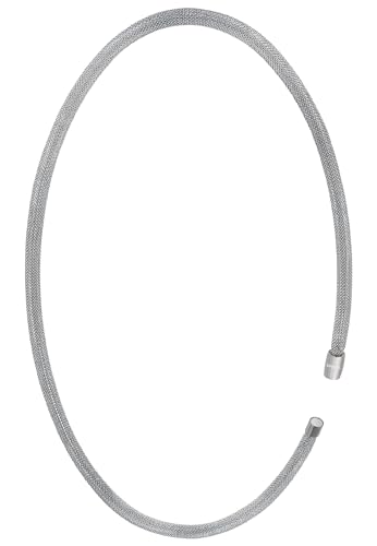 Breil - Halskette Dament Element XL Soft aus der Kollektion MAGNETICA SYSTEM TJ2968 - Lange Element Halskette aus IP-Stahl Silber - Mit anderen Teilen der Kollektion kombinierbar - 80 cm von Breil