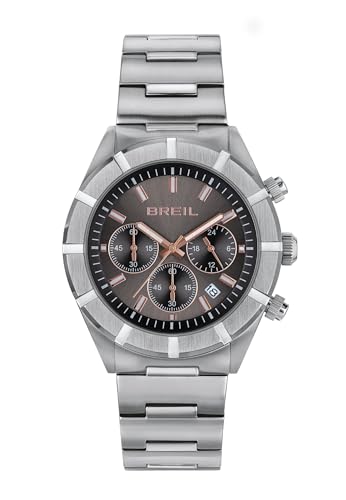 Breil Herren Armbanduhr B 12 H mit Armband aus Edelstahl, Wasserdichtigkeit: 50 Meter, Gehäusedurchmesser: 43 mm, TW2023 von Breil