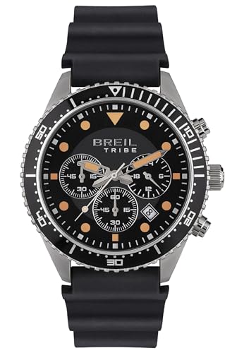 Breil Uhr Herren SAIL Ziffernblatt SCHWARZ Bewegung Chrono Quartz e GÜRTEL Polyurethane SCHWARZ EW0585 von Breil