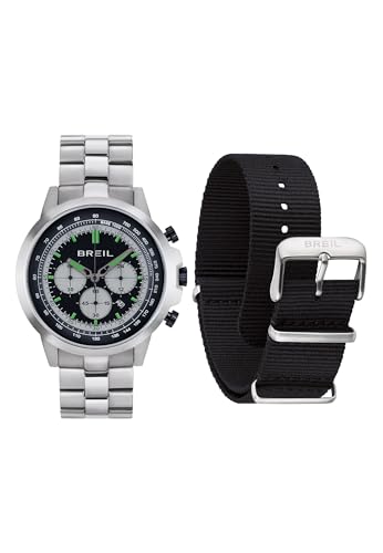 Breil Herren Armbanduhr X Large Pro in der Farbe Silber mit Edelstahlarmband, Gehäusedurchmesser: 46 mm, TW1920 von Breil