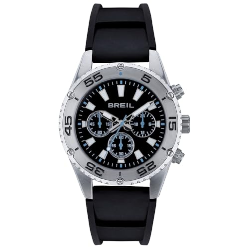 Breil Uhr Herren Sprinter Ziffernblatt SCHWARZ Bewegung Chrono Quartz e GÜRTEL Polyurethane SCHWARZ TW2000 von Breil