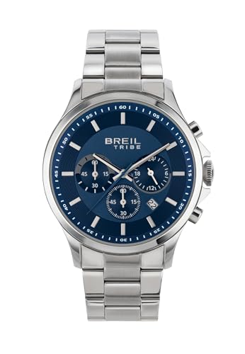 Breil Herren Chronograph Kart mit Armband aus Edelstahl, Wasserdichtigkeit: 5 Bar, Gehäusedurchmesser: 43 mm, EW0659 von Breil