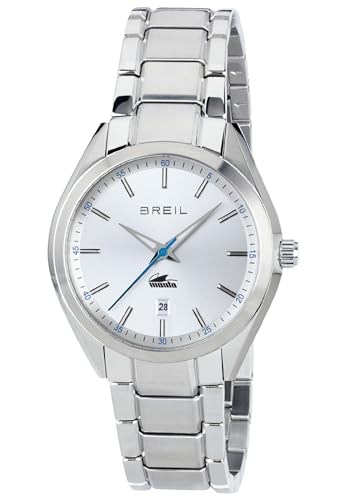 Breil Uhr Herren Manta City Ziffernblatt Silber Bewegung NUR Zeit Quartz e Bracelet Stahl Silber TW1610 von Breil