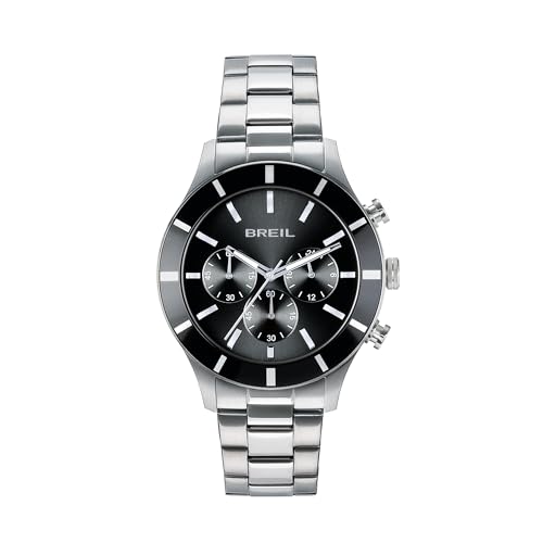 Breil Uhr Herren REMIXER Ziffernblatt GRÜN Bewegung Chrono Quartz e Bracelet Stahl Silber TW2115 von Breil