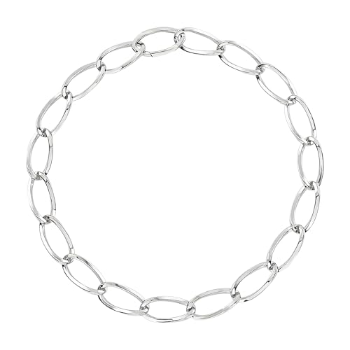 Breil Hoop Halskette aus Edelstahl in der Farbe Silber, Länge: 47 cm, TJ3522 von Breil
