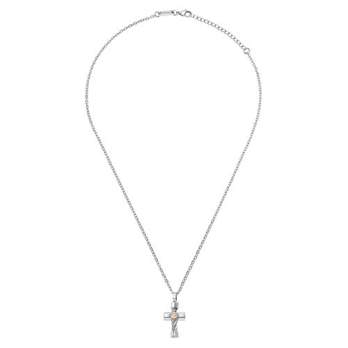 Breil Juwel Sammlung 9K LOOP, HALSKETTEN aus HERREN in STEEL, GOLD Farbe SILBER messen 52 - TJ3960 von Breil