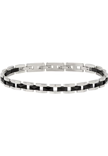 Breil Juwel Sammlung CERAMIC BRICK, ARMBÄNDER aus HERREN in STEEL AND CERAMICS Farbe SILVER/BLACK messen EINZIGARTIG - TJ3368 von Breil
