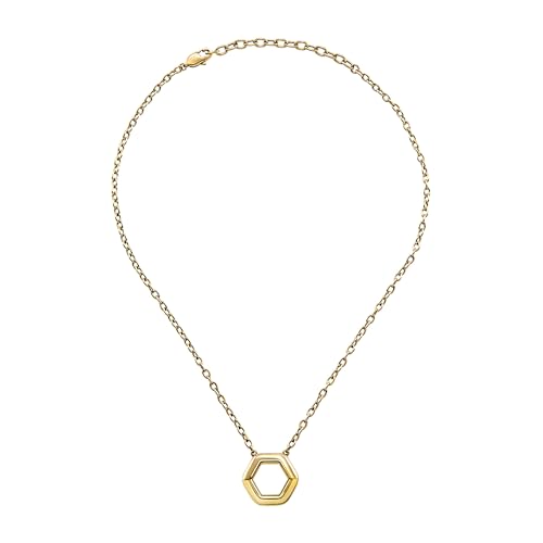 Breil Juwel Sammlung HEXAGONIA, HALSKETTEN aus DAMEN in FARBIGER STAHL Farbe GOLD messen 45 - TJ3507 von Breil