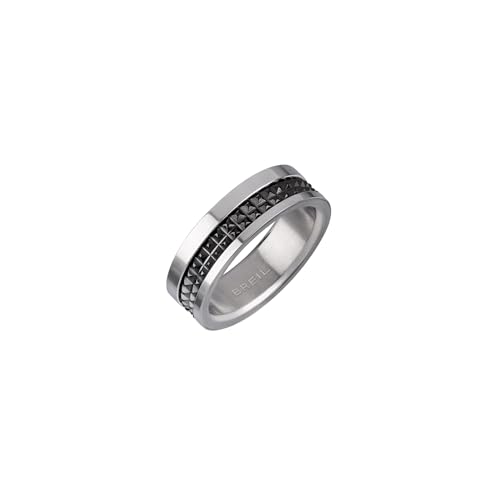 Breil Juwel Sammlung JOINT, RINGE aus HERREN in FARBIGER STAHL Farbe SILVER/BLACK messen 23 - TJ3053 von Breil