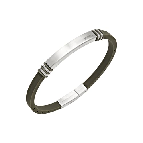 Breil Juwel Sammlung LIGHT CUFF, ARMBÄNDER aus HERREN in STAHL UND SILIKON Farbe VERT messen 22 - TJ3821 Breil Juwel Sammlung LIGHT CUFF, ARMBÄNDER aus HERREN in STAHL UND SILIKON Farbe VERT messen 22 - TJ3821 von Breil