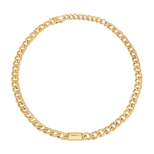 Breil Juwel Sammlung LOGOMANIA, HALSKETTEN aus HERREN in FARBIGER STAHL Farbe GOLD messen 52 - TJ3071 von Breil