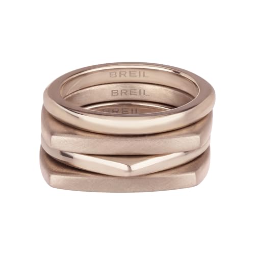 Breil Juwel Sammlung NEW TETRA, RINGE aus DAMEN in FARBIGER STAHL Farbe ROSE GOLD messen 16 - TJ3021 von Breil