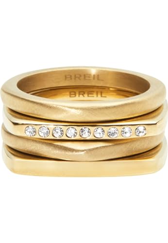 Breil - Ring NEW TETRA aus stahl für frau (EU 16) von Breil