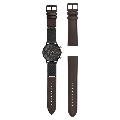 Breil Uhr Herren SIX.3.Nine Ziffernblatt Silber Bewegung Chrono Quartz e MASCHENBAND Stahl Silber TW1813 von Breil